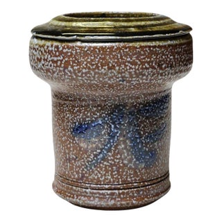 Vintage Studio Pottery Vase - Signed Blalock For Sale