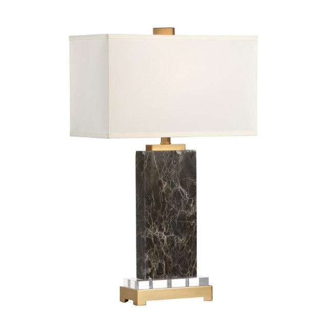 Contemporary Wildwood Jackson Marble Table Lamp For Sale - Image 3 of 3