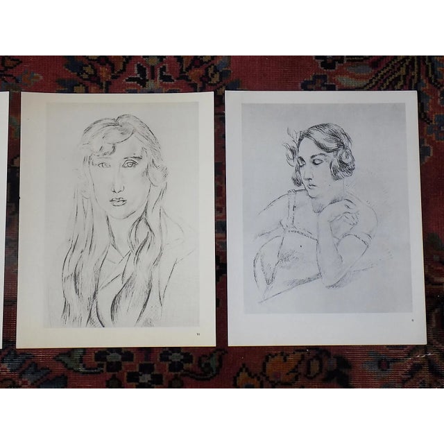 Figurative Vintage Henri Matisse Mid 20th Century Female Portrait Lithographs - Set of 3 For Sale - Image 3 of 6