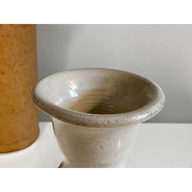 Brown Vintage Hand-Thrown Studio Ceramic Vases, Germany, 1980s, Set of 2 For Sale - Image 8 of 12