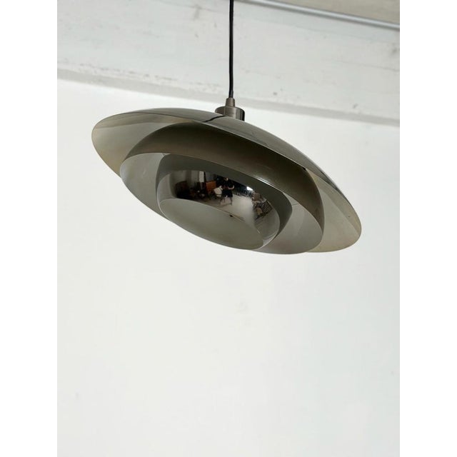 Metal Vintage Chrome Pendant, 1970s For Sale - Image 7 of 9