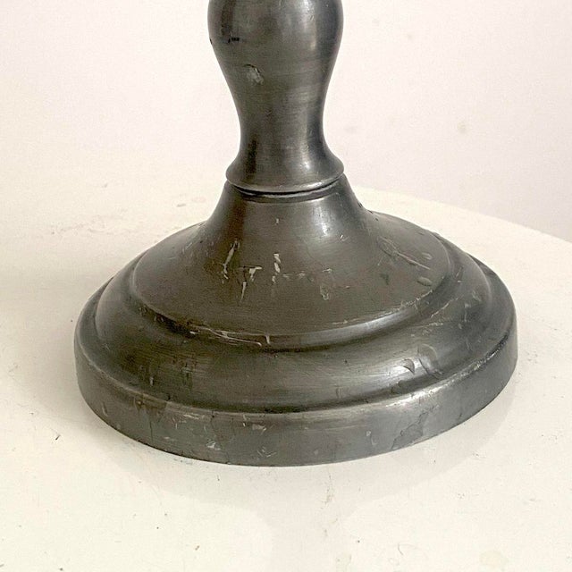 Tin Candlesticks, 1890s, Set of 2 For Sale - Image 5 of 10