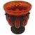 1920s 1920s Art Deco Charles Schneider Mottled Art Glass Compote in Wrought Iron Mount - 8" For Sale - Image 5 of 10