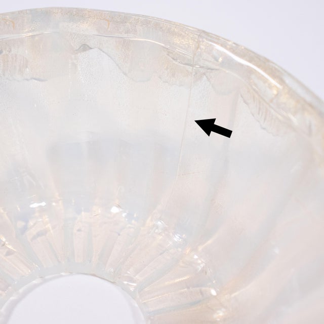 Large 8-Arm Ca’ Rezzonico Style Gold-Infused Opaline Murano Chandelier in the Manner of Giuseppe Briati For Sale - Image 14 of 18