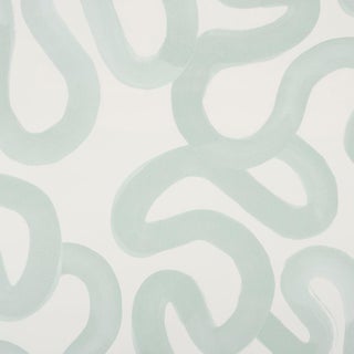 SAMPLE - Schumacher X Hadiya Williams Trace Wallpaper In Ice For Sale