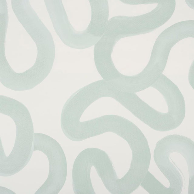 SAMPLE - Schumacher X Hadiya Williams Trace Wallpaper In Ice For Sale