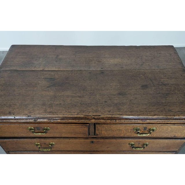 Antique English Oak Chest of Drawers, 18th Century For Sale - Image 6 of 18