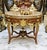 French 1990s French Style Center Table – Wood Base With Gold Leaf Details For Sale - Image 3 of 3