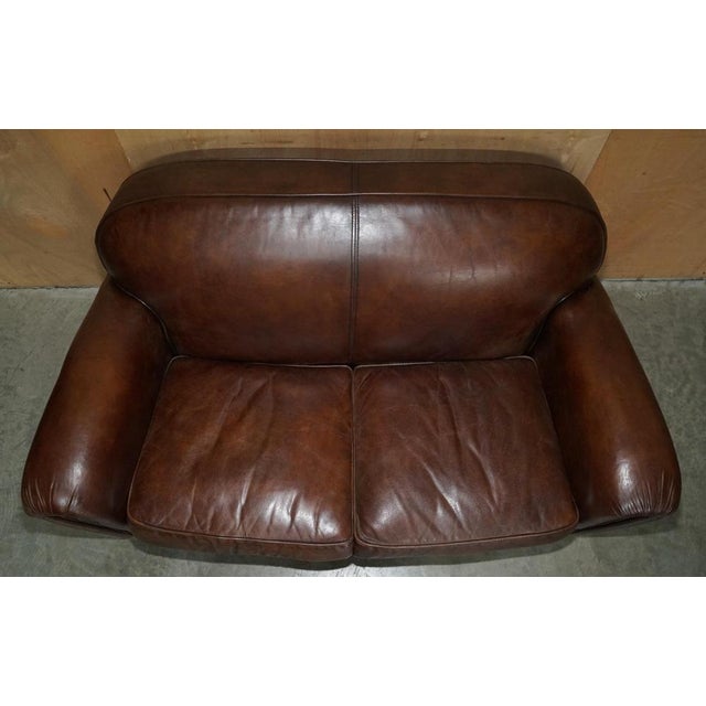 Vintage Chesterfield Sofa in Brown Leather from Halo For Sale - Image 5 of 17