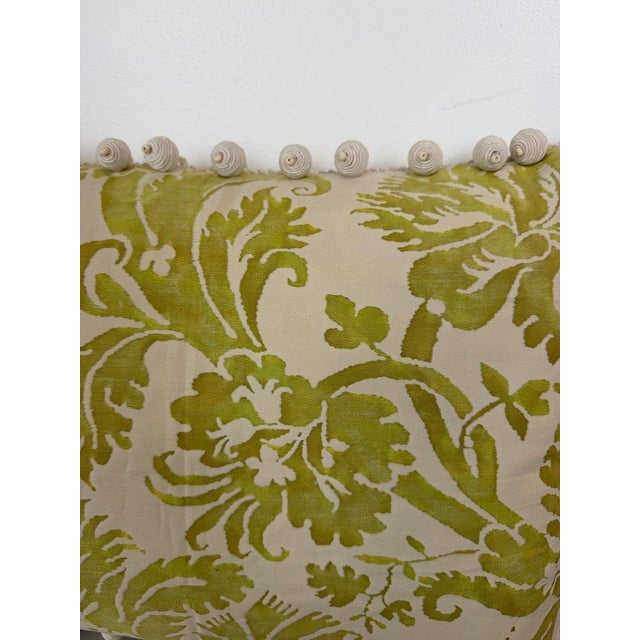 Pair of Mariano Fortuny Pillows - With Designer Pom-Pom Trim For Sale - Image 16 of 18