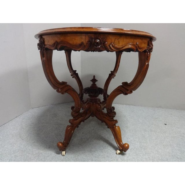 Victorian Mahogany Centre Table For Sale - Image 9 of 10
