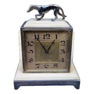Vintage Austrian Art Deco Period Miniature Clock For Sale