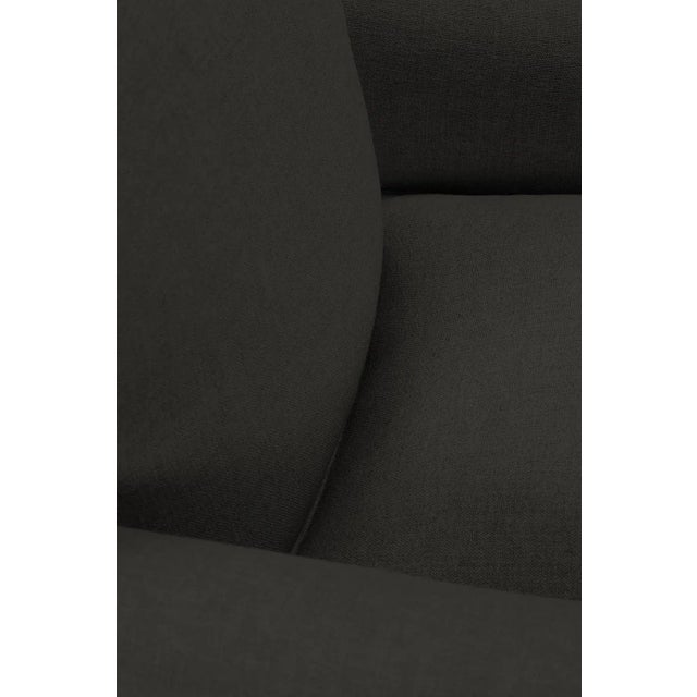Alcott Chair, Charcoal Linen For Sale - Image 6 of 12
