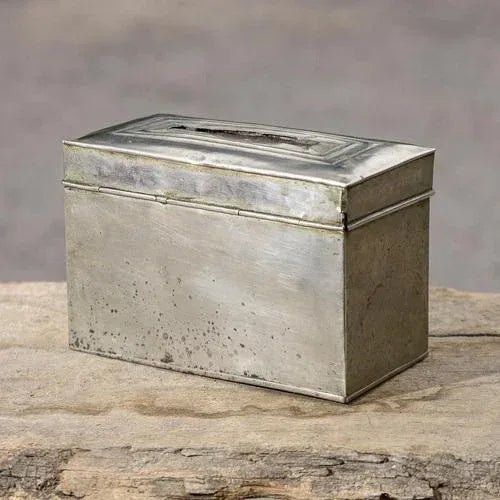 Silver-Plated Metal Piggy Bank For Sale - Image 6 of 9