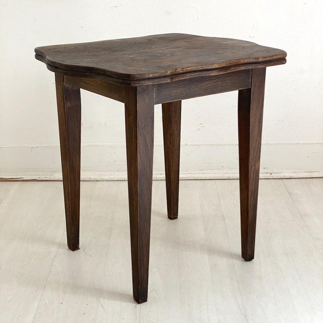 Brown Small Side Table, 1930s For Sale - Image 8 of 8