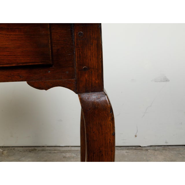 French French Louis XV Style 19th Century Walnut Desk with Drawers and Cabriole Legs For Sale - Image 3 of 12