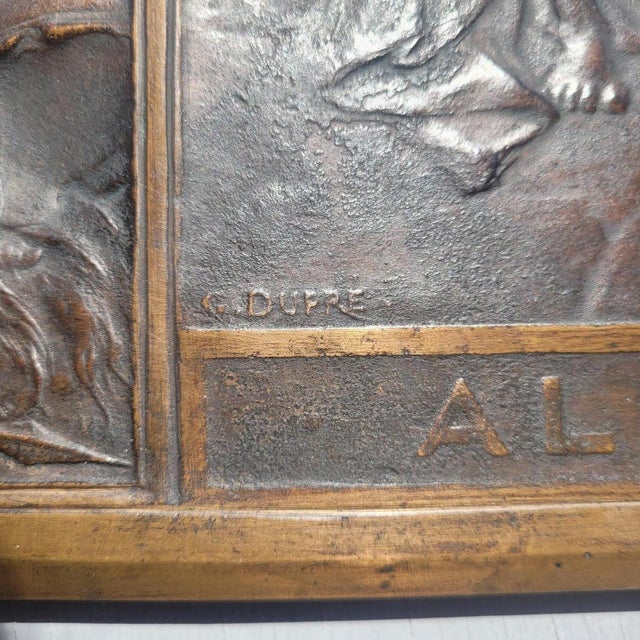 Large Early 20th Century Bronze Allegory in Relief from Georges Dupré For Sale - Image 11 of 18