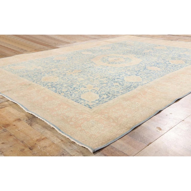 Textile Antique Persian Tabriz Rug - 08'02 x 11'04 For Sale - Image 7 of 9