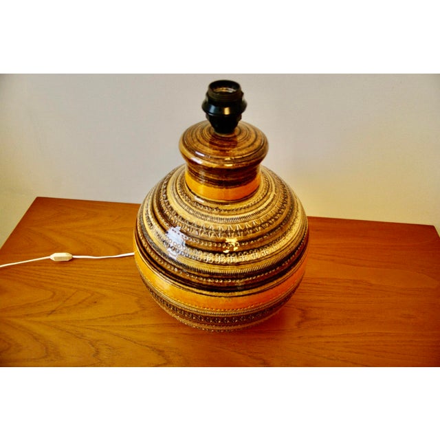 Large Vintage Sahara Series Table Lamp by Aldo Londi for Bitossi, 1960 For Sale - Image 9 of 10