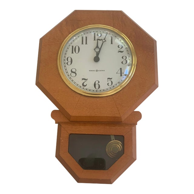 Vintage Midcentury Westinghouse Pendulum Electric Clock For Sale