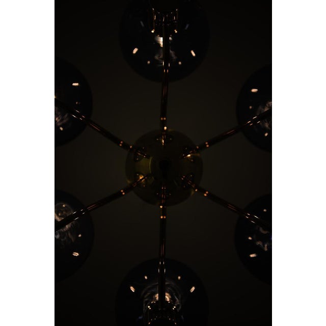 Ceiling Lamp with Blue Glass Globe from Hans-Agne Jakobsson, 1960s For Sale - Image 10 of 12