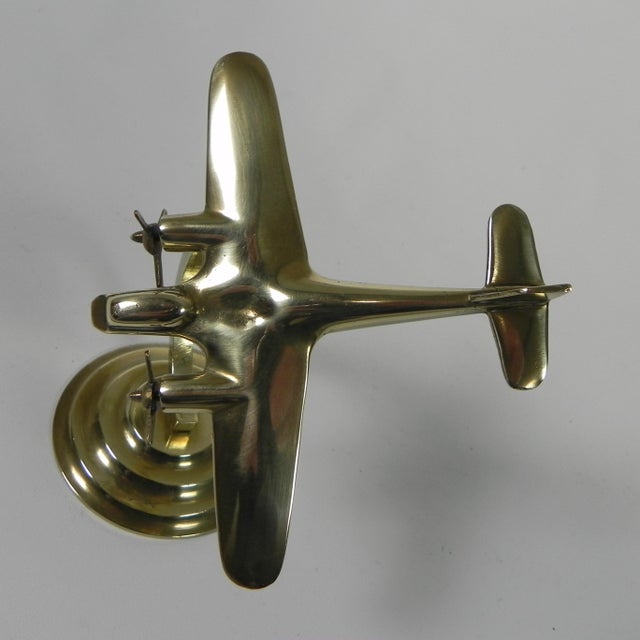 Gold Brass Model of Mosquito Aircraft, 1960s For Sale - Image 8 of 11