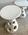 Vintage Italian Marble Cutout Side Tables - A Pair For Sale - Image 4 of 14