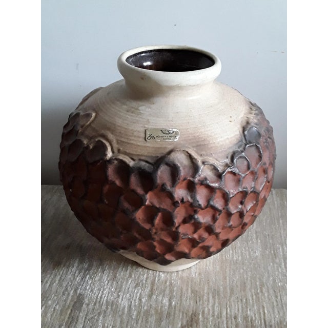 German Ceramic Vase in Various Shades of Brown from Dümler & Breiden, 1970s For Sale - Image 4 of 4