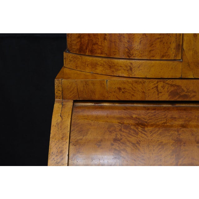 19th Century Biedermeier Walnut Secretary Desk For Sale In New York - Image 6 of 13