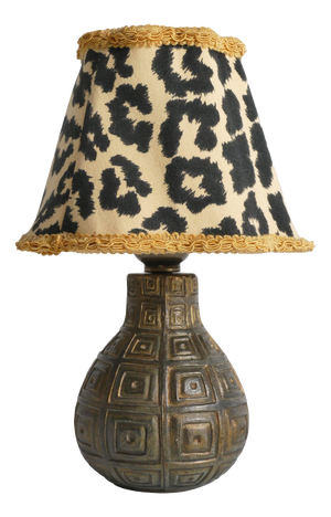 Geometrical Pattern Relief Zoca Table Lamp by Sonja Katzin for Nilsjohan, Sweden, 1950s