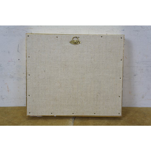 Late 20th Century Jean Betourne Limoges Enamel on Copper Winter Farmhouse Landscape Scene For Sale - Image 10 of 10