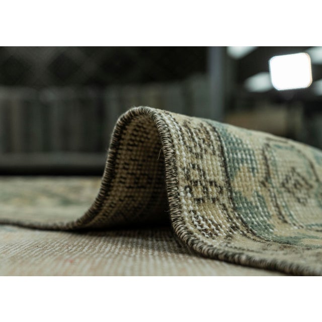 Textile Turkish Vintage Rug 4'7" x 11'10" #20772 For Sale - Image 7 of 8