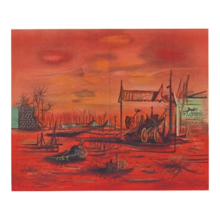 1959 Jean Carzou Lithograph "Dans Les Landes" For Sale