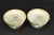 A striking pair of authentic 18th century Chinese tea bowls Fine white porcelain, exquisitely decorated by hand with...