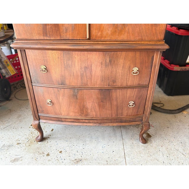 Linen Closet With Victorian Hardware For Sale - Image 9 of 12