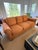 Stewart Furniture Orange Tweed Sofa For Sale - Image 9 of 13