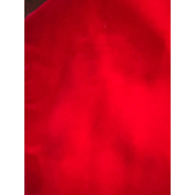 Vintage 1990s Santa Hand Knot Needlepoint Stocking For Sale In Washington DC - Image 6 of 8