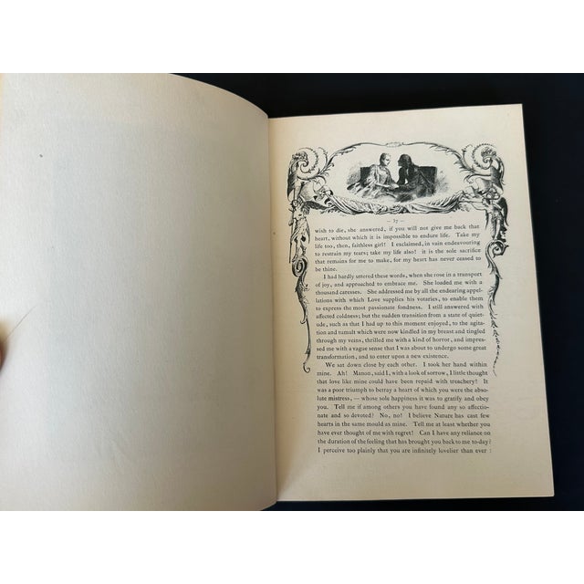 Textile Antique Illustrated Book With Art Nouveau Era Decorative Cover For Sale - Image 7 of 12