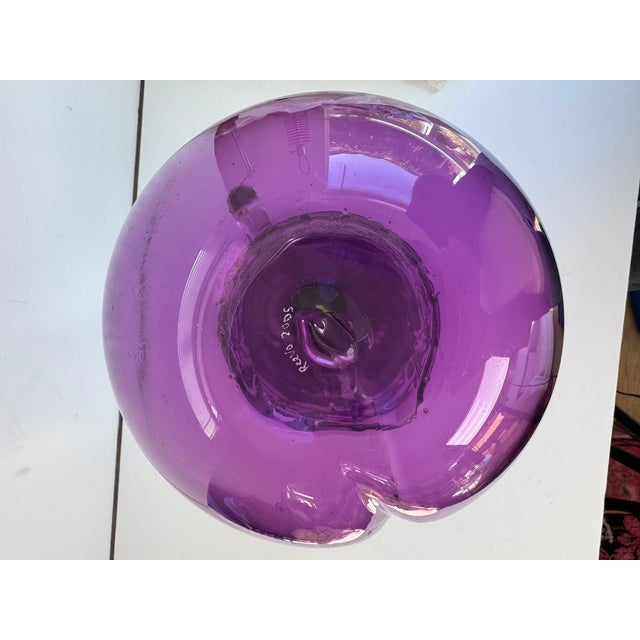 2000 - 2009 Hand Blown Oversized Glass Plum For Sale - Image 5 of 8
