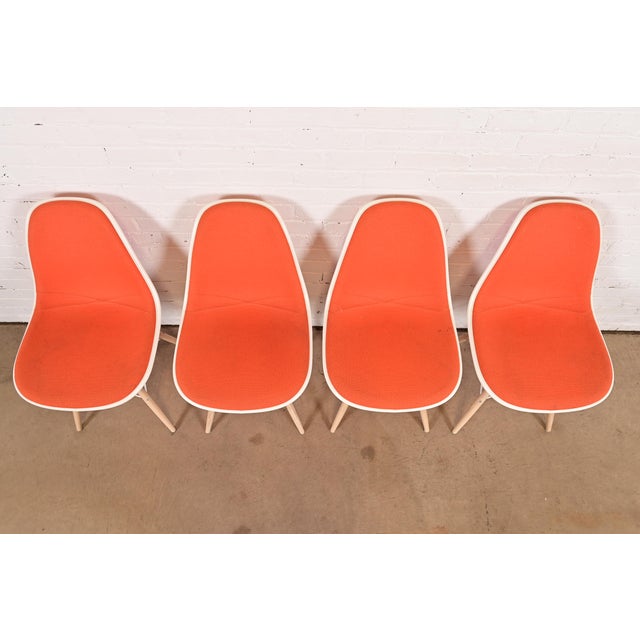 Early 21st Century Charles & Ray Eames for Herman Miller DSW Shell Side Chairs, Set of Four For Sale - Image 5 of 12