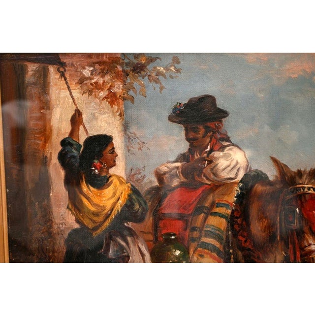 Late 19th Century Thomas Kent Pelham, Spanish Villagers, 1870, Oil on Canvas For Sale - Image 5 of 8