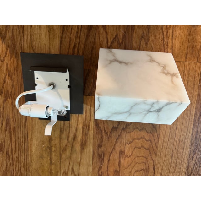 Arts & Crafts Pierre Chareau Simple Sloping Block Sconce 1 For Sale - Image 3 of 3