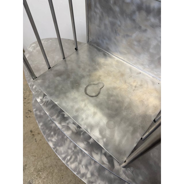 Handcrafted Artisan Entry / Foyer Table or Tall Vanity With Mirror, 1990s For Sale - Image 14 of 18