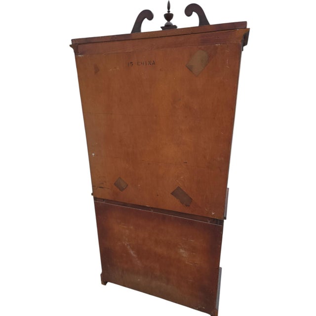 Vintage Curved Front China Cabinet / Secretary Cabinet For Sale - Image 4 of 10