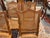 This is a set of four, 18th century antique French Louis XVI style cane dining chairs. They are walnut. They have fabulous...