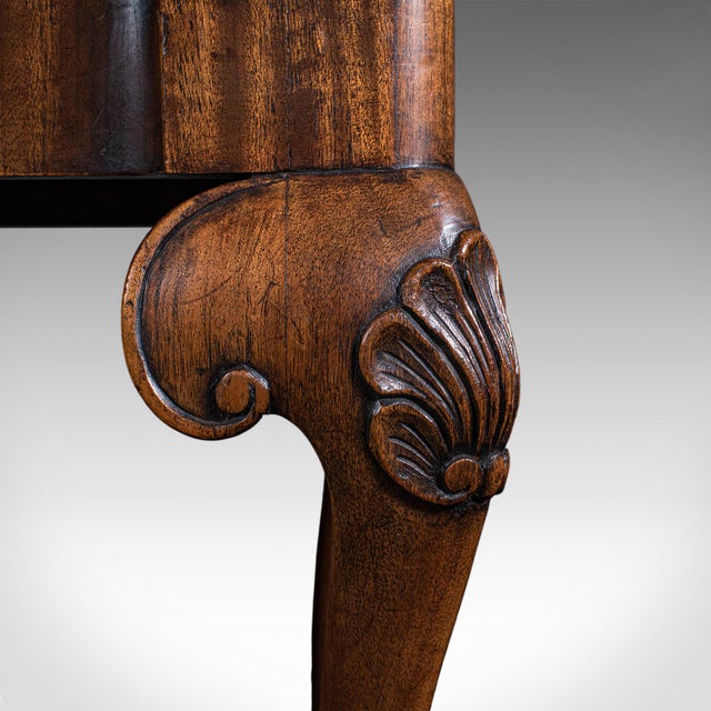 Antique Queen Anne Revival Dressing Stool, English, Needlepoint, Victorian, 1870 For Sale - Image 9 of 10