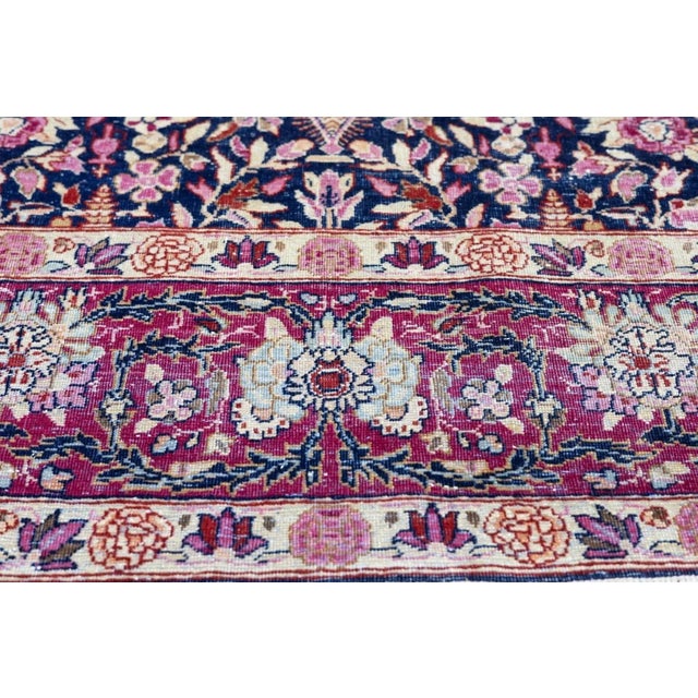 Antique Lavar Kerman Rug 4'6'' X 6'7'' For Sale - Image 11 of 12