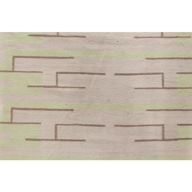 Modern Scandinavian Art Deco Flat Weave Wool Rug by Doris Leslie Blau For Sale - Image 4 of 8