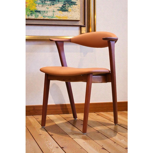 Armchair in Teak and Leather by Erik Kirkegaard for Høng Stolefabrik, 1960s For Sale - Image 9 of 15
