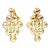 French 18 Karat Gold, Ruby and Diamond Chandelier Lever Back Pierced Earrings - 2 Pieces For Sale